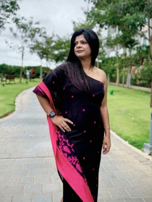 CITRA Handmade Cotton Jamdani Dress