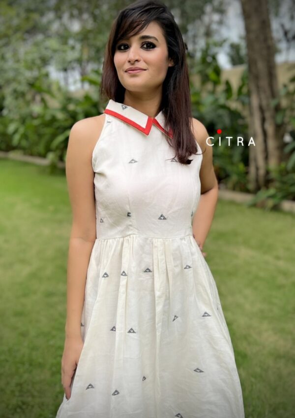 CITRA Handmade Pure Cotton Jamdani Dress