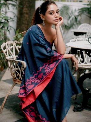 Handmade Pure Mul cotton Jamdani dress
