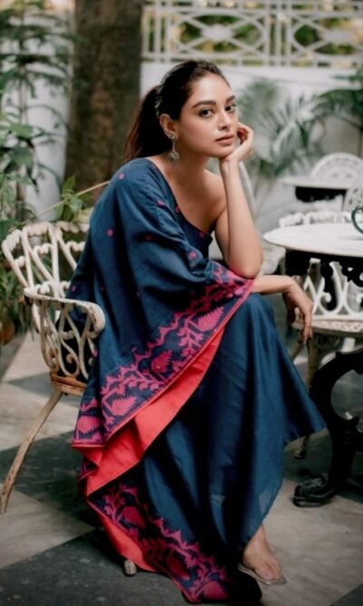 Handmade Pure Mul cotton Jamdani dress